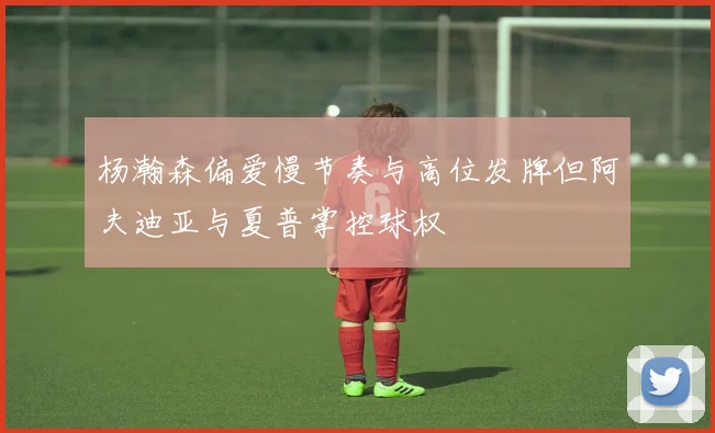杨瀚森偏爱慢节奏与高位发牌但阿夫迪亚与夏普掌控球权